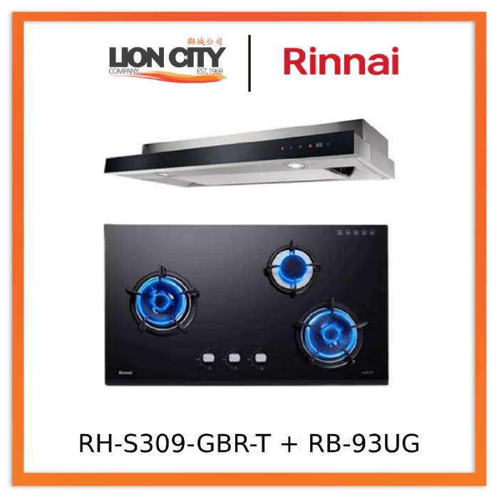 Rinnai RH-S309-GBR-T-Cooker Hood + RB-93UG Schott Glass Hob