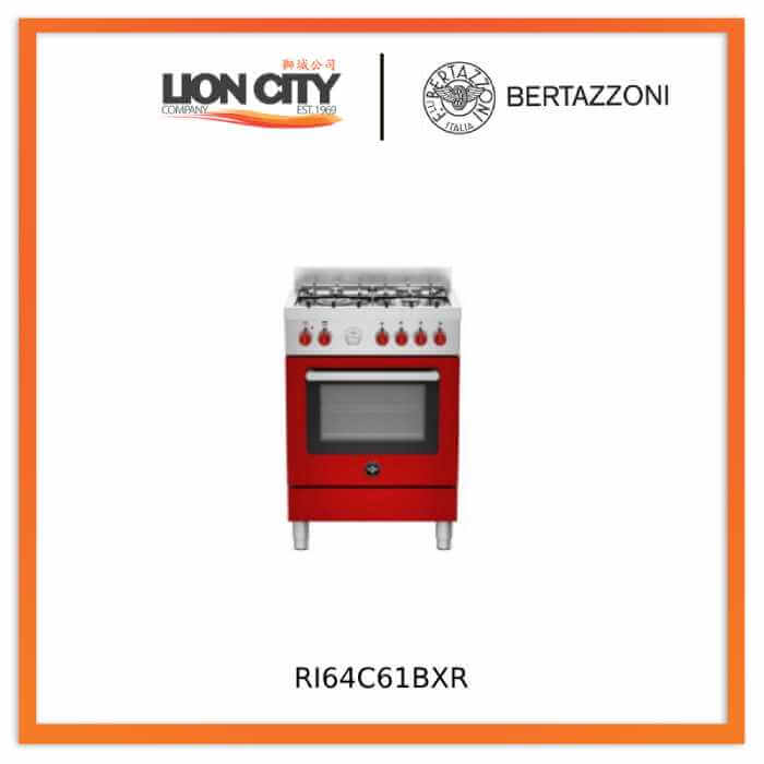 Bertazzoni RI64C61BX/XR/XB 60 cm 4-burner Range Cooker Electric Oven