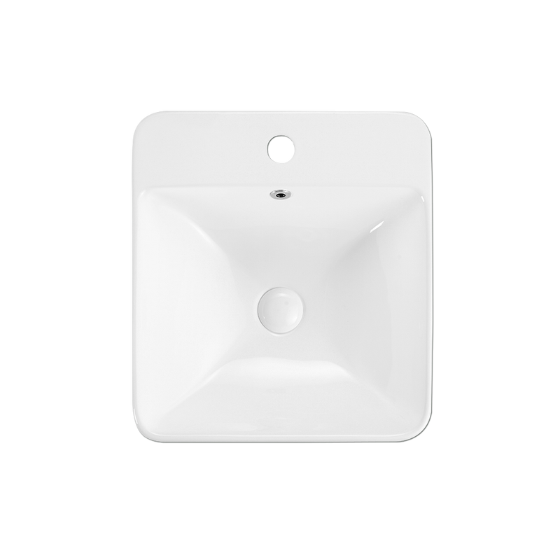 Rubine RIFF 42M Ceramic Basin Gloss White
