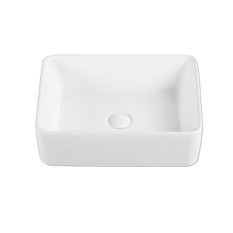 Rubine RIFF 48 Ceramic Basin Gloss White