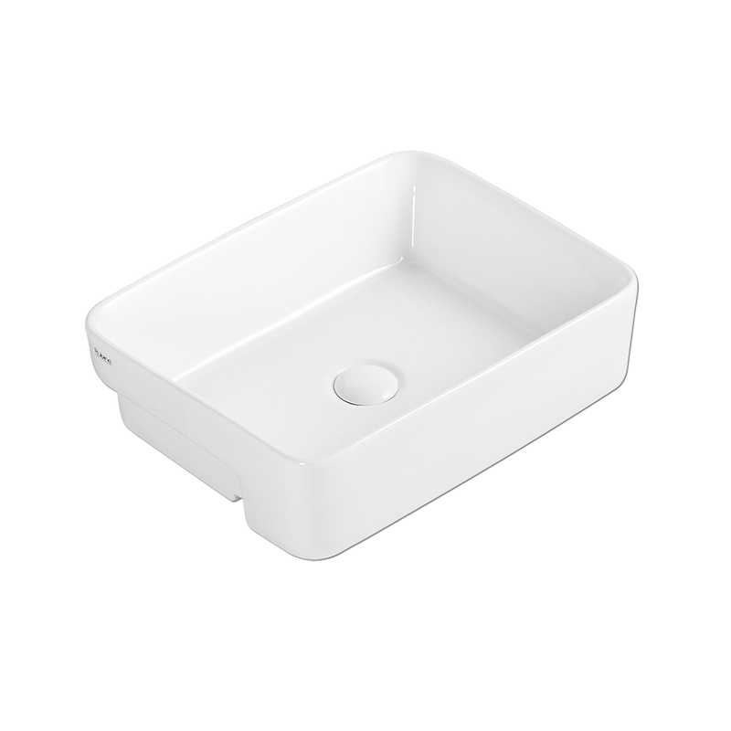 Rubine RIFF 48 Ceramic Basin Gloss White