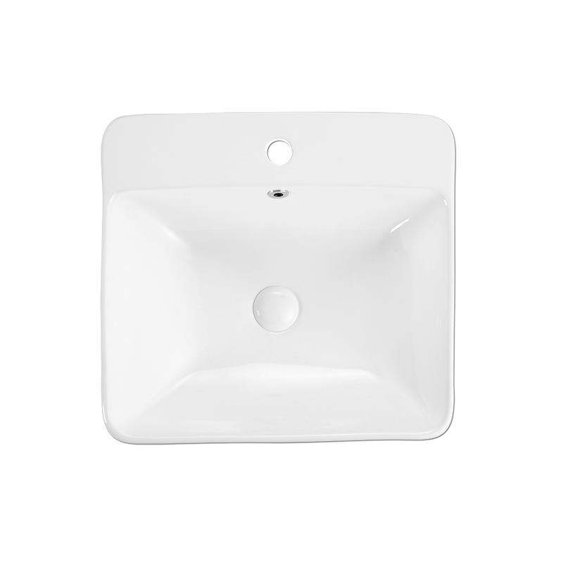 Rubine RIFF 50M Ceramic Basin Gloss White