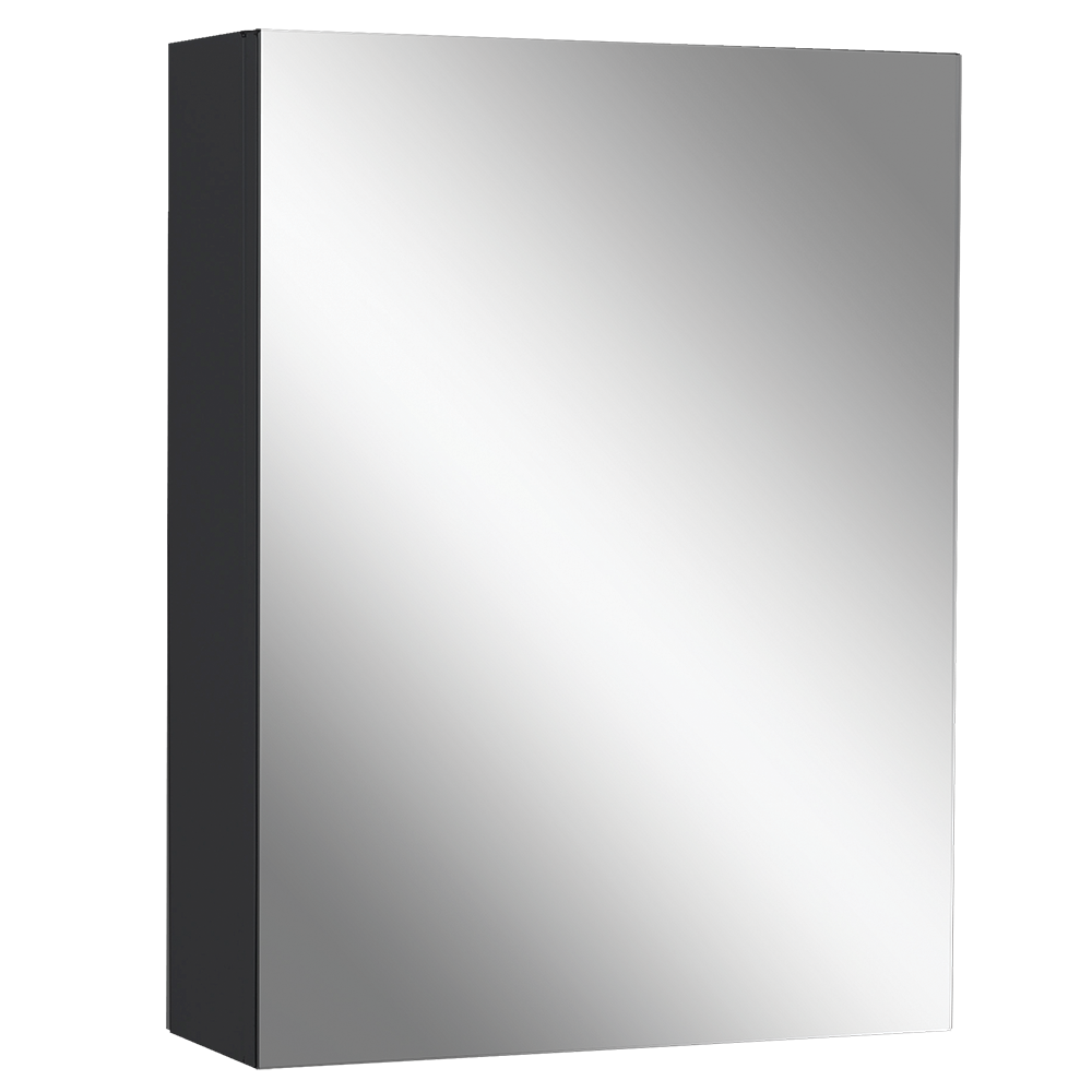 Rubine RMC-1640D10 BK Stainless Steel Mirror Cabinet