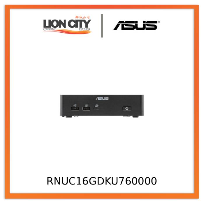 ASUS RNUC16GDKU760000 NUC 16 PRO Intel Barebone 90AR00W1-M000U0 Mini PC