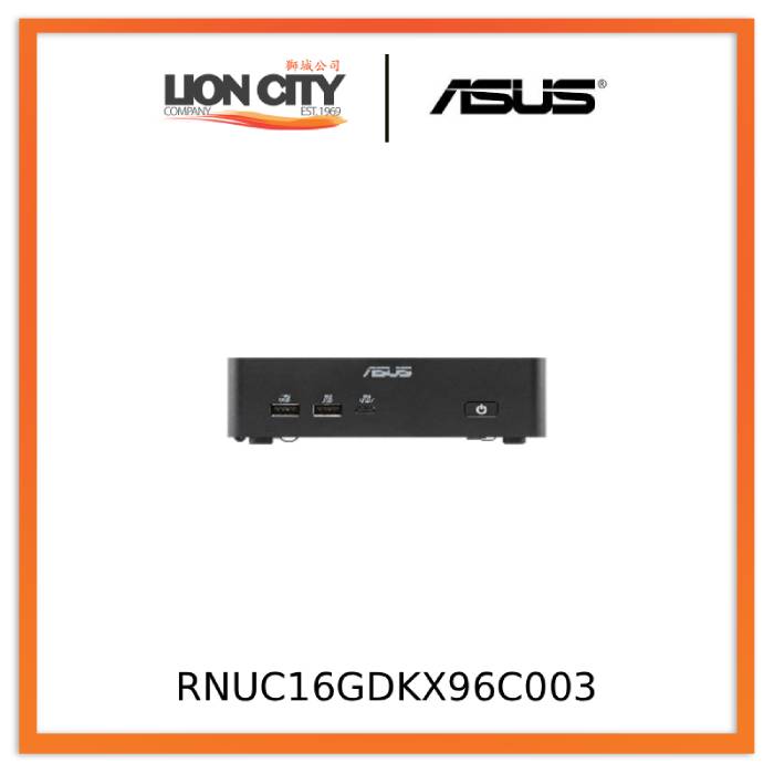 ASUS RNUC16GDKX96C003 NUC 16 PRO with Memory Intel Barebone 90AR00W1-M000W0 Mini PC Intel Ultra x9 388H LPDDR5 32GB