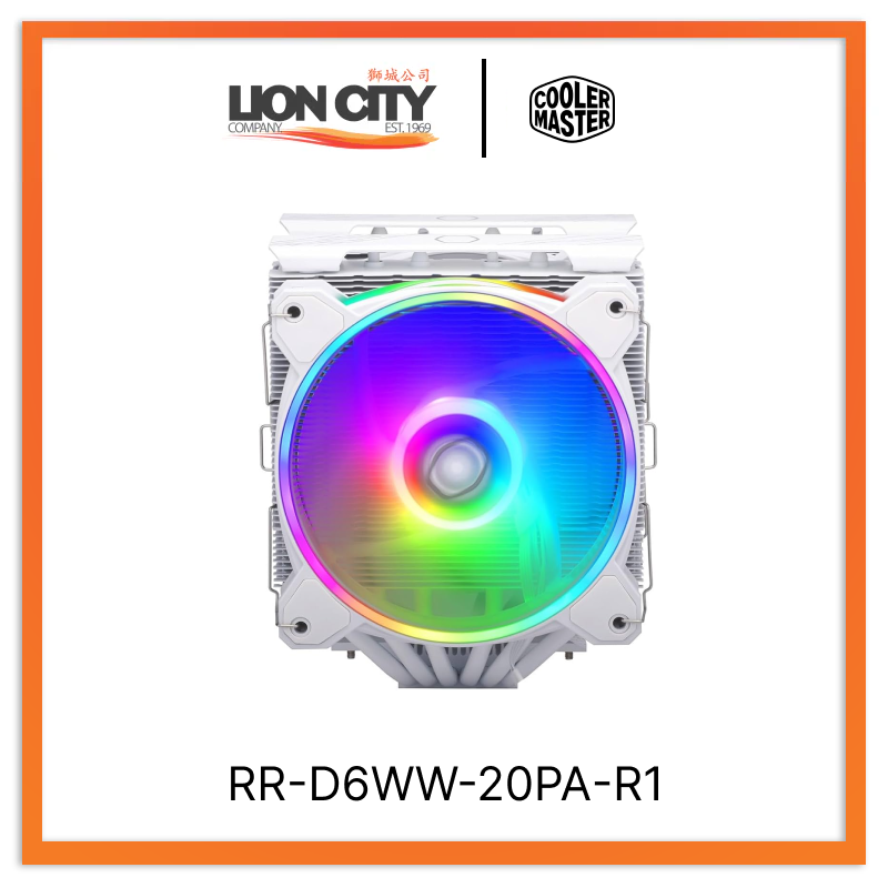 Cooler Master RR-D6WW-20PA-R1 CM HYPER 622 HALO WHITE ARGB CPU COOLER (2Y)