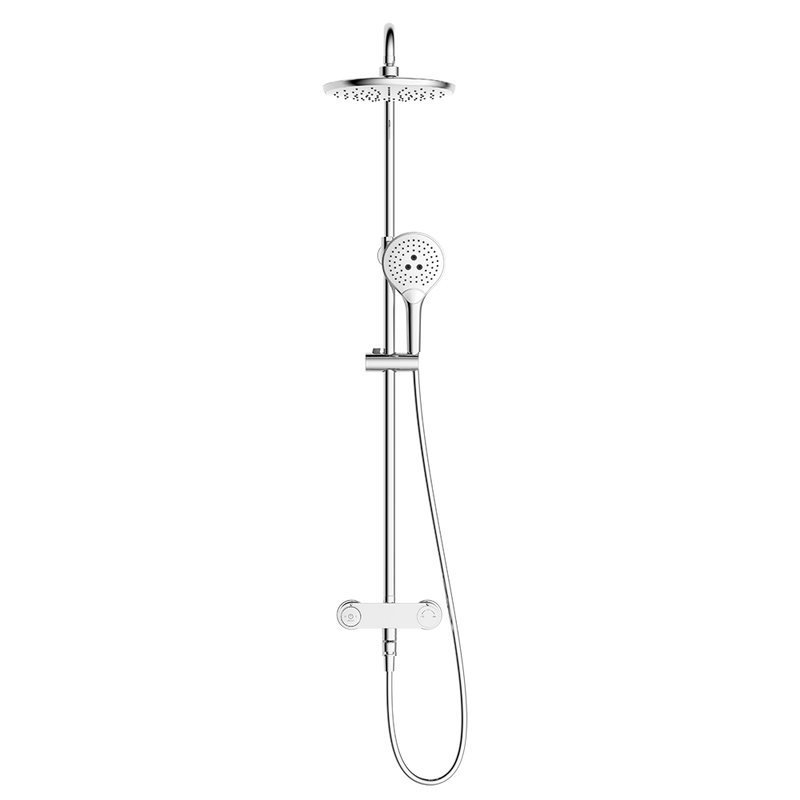 Rubine RSC-PUSHSTOP-R61-CH Rainshower Column Mixer Chrome