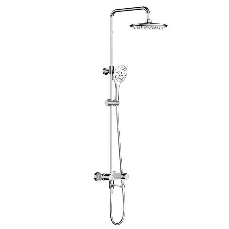 Rubine RSC-PUSHSTOP-R61-CH Rainshower Column Mixer Chrome