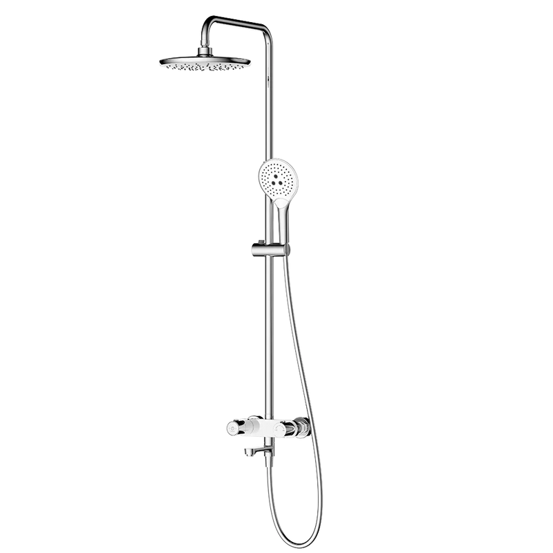 Rubine RSC-PUSHSTOP-R61-CH Rainshower Column Mixer Chrome