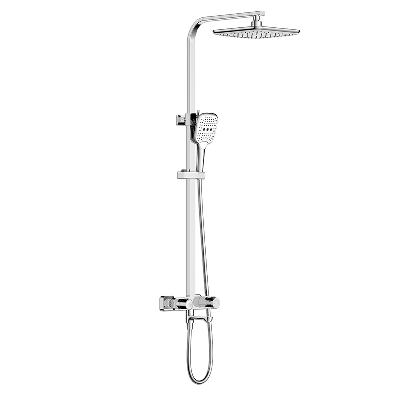 Rubine RSC-PUSHSTOP-S81-CH Rainshower Column Mixer Chrome