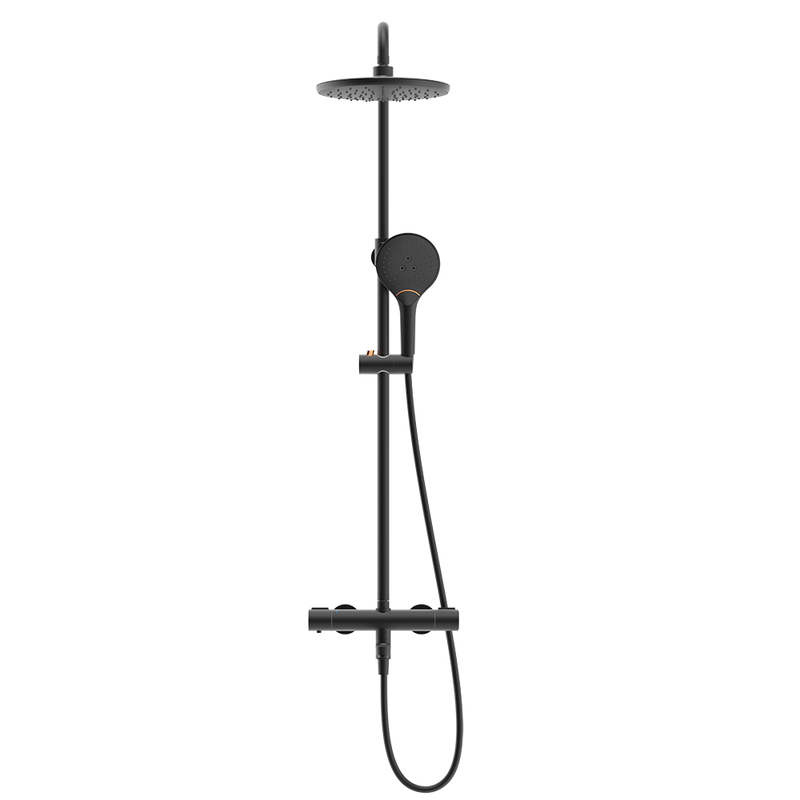 Rubine RSC-THERMO-R31-BK Rainshower Column With Mixer Matte Black