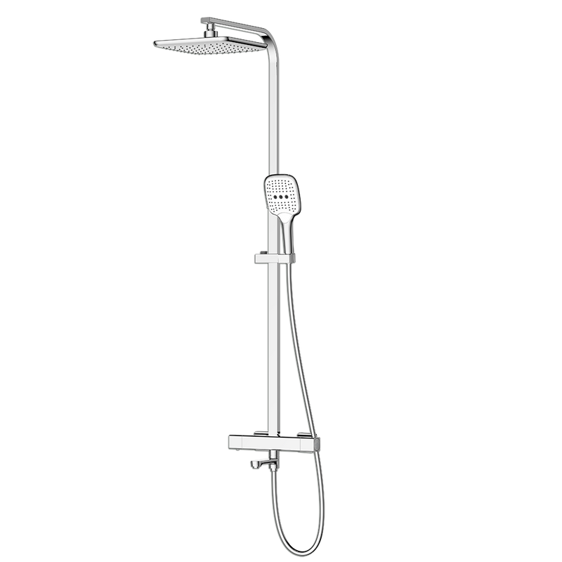 Rubine RSC-THERMO-S41-CH Rainshower Column Mixer Chrome
