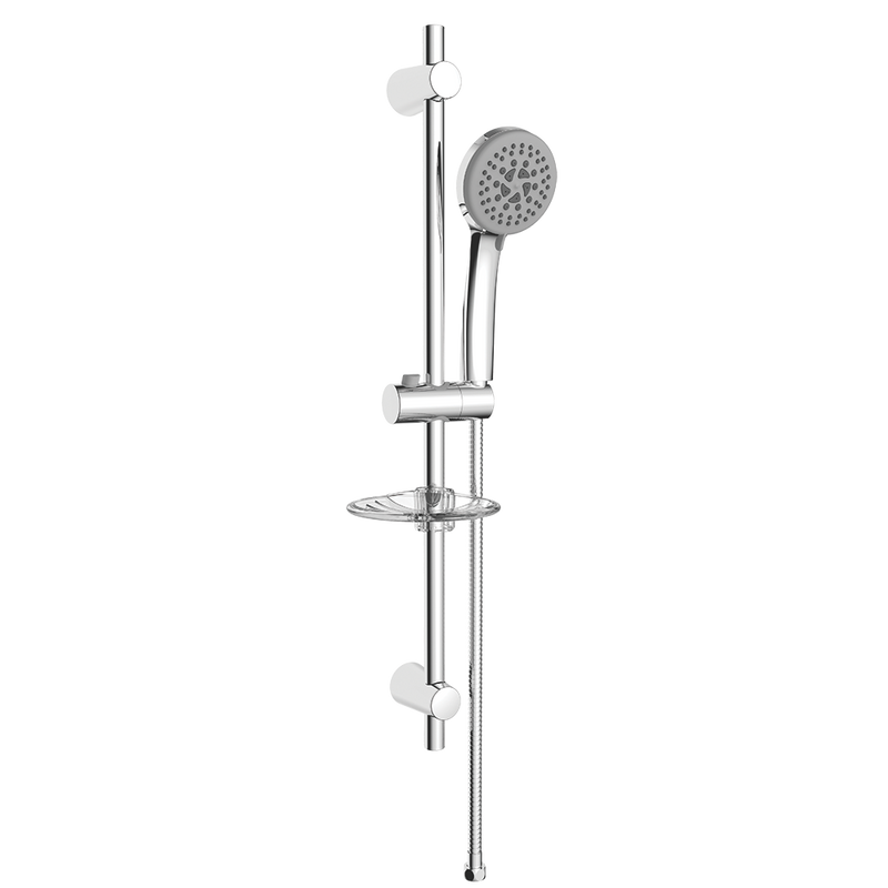 Rubine RSH-FONTANA-5-107-AA Shower Set with Sliding Rod Chrome