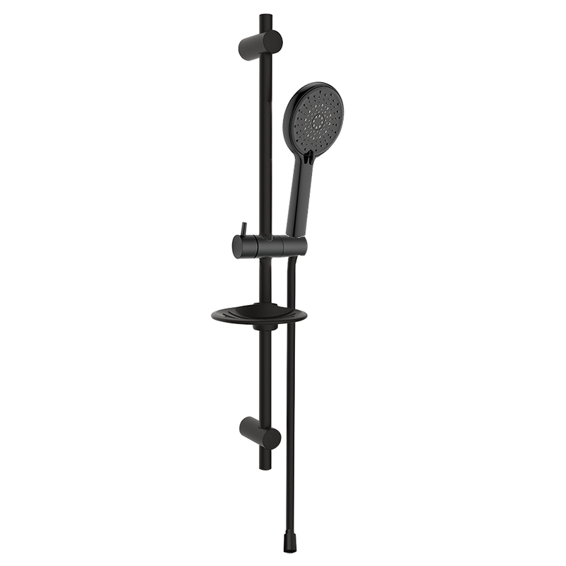 Rubine RSH-PULIZ-810-BK Shower Set Matte Black