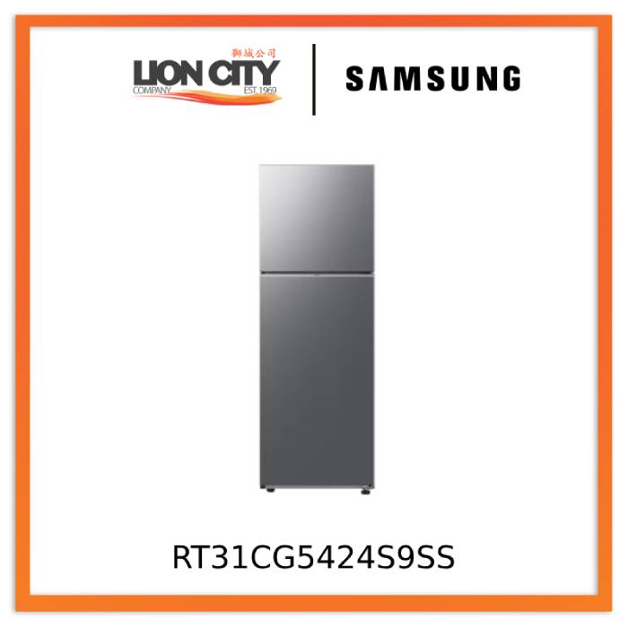 Samsung RT31CG5424S9SS 301L Top Mount Freezer Refrigerator, 3 Ticks