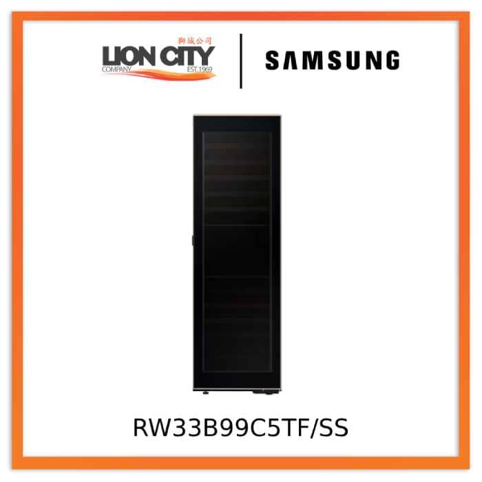 Samsung RW33B99C5TF/SS Bespoke Infinite Line Wine Cellar, 101 Bottles