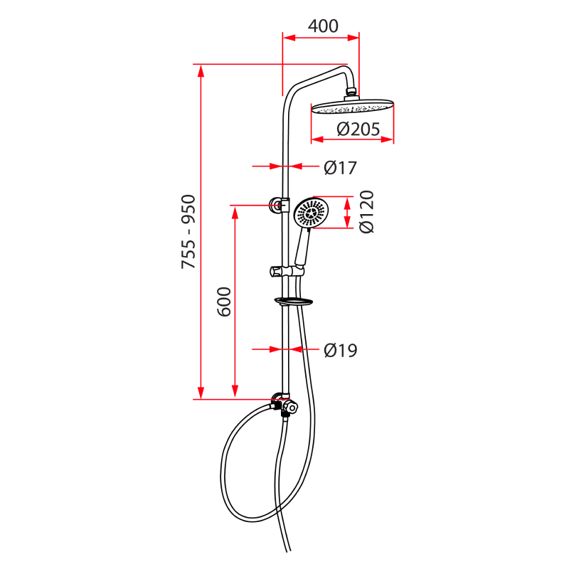 Rubine RWH-2388BHP Electric Instant Water Heater