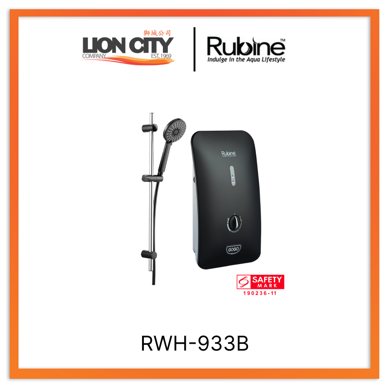 Rubine RWH-933B Electric Instant Water Heater