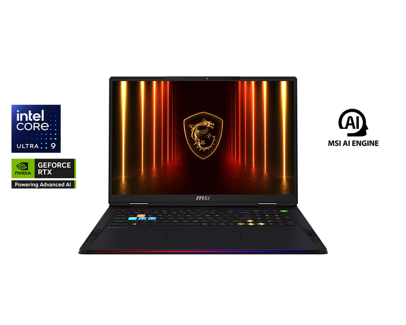 MSI Raider 18 HX AI A2XWIG-031SG Gaming Laptop 18" 4K MiniLED RTX 5080 64GB 4TB