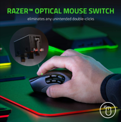 Razer Naga Pro Wireless Gaming Mouse - RZ01-03420100-R3A1(2Y)