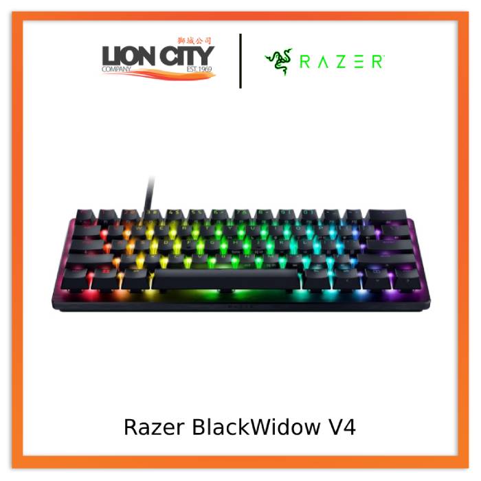 Razer BlackWidow V4 -Green Mechanical Switches - Lion City Company