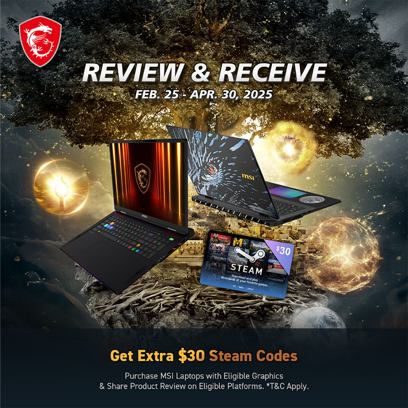 MSI Raider 18 HX AI A2XWJG-030SG 18" UHD+ MiniLED 120Hz Gaming Laptop Intel Core Ultra 9 64GB 4TB