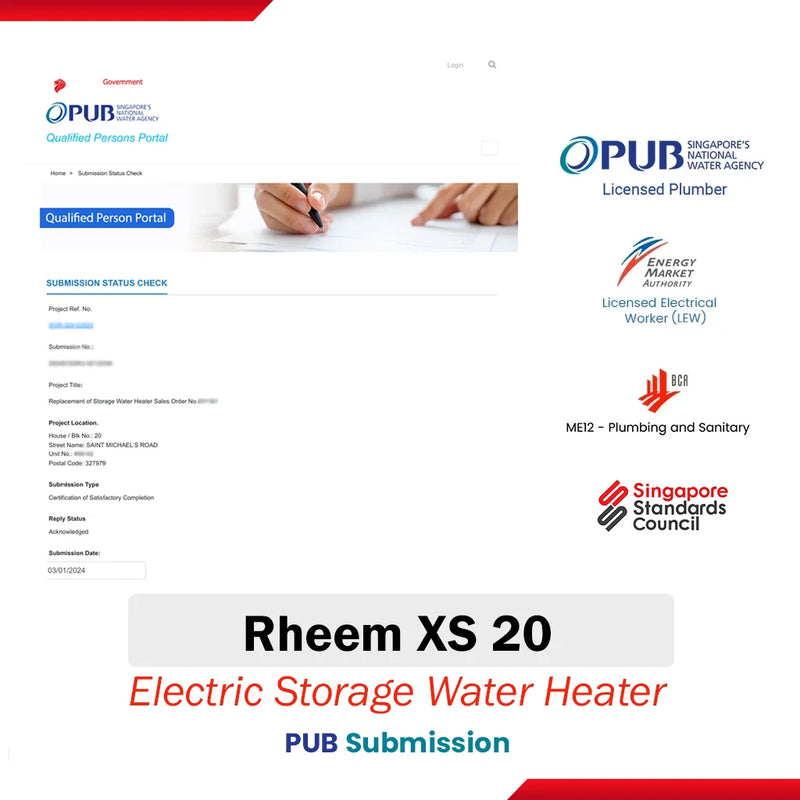 Rheem 20L Electric Storage Water Heater XS 20L