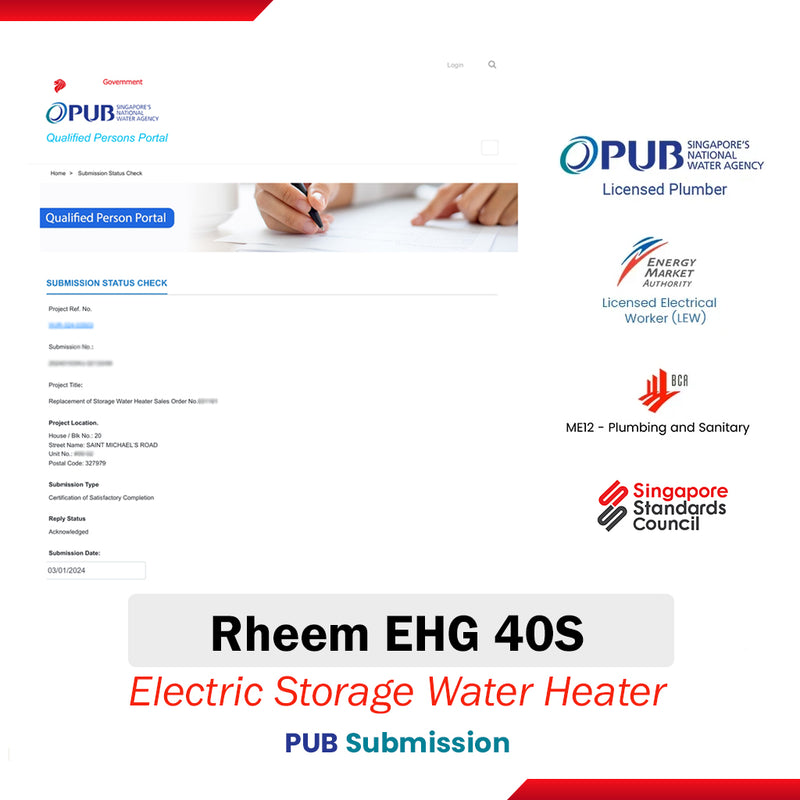 Rheem 40L Electric Storage Water Heater EHG 40S