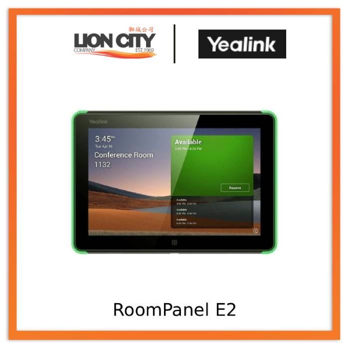 Yealink RoomPanel E2 Meeting Room Scheduler Panel "Contact for Price"