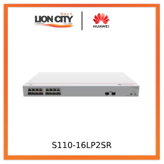 Huawei Switch S110-16LP2SR 16*GE ports 124W PoE+