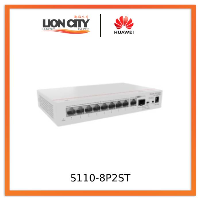 Huawei Switch S110-8P2ST 8*GE ports 124W PoE+
