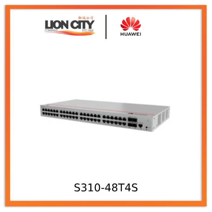 Huawei S310-48T4S L2+ (static route)/ 48X10/100/1000BASE-T ports/ 4XG