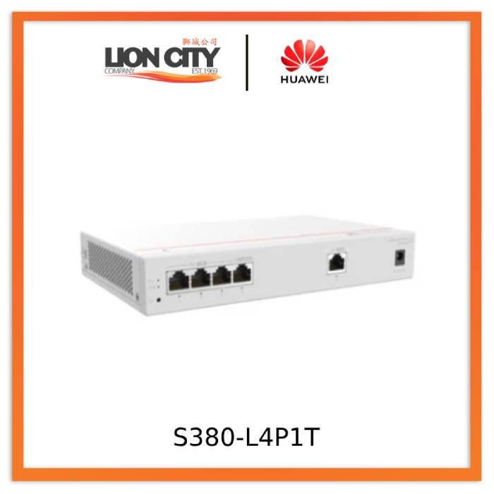 Huawei Gateway S380-L4P1T, 1*GE WAN, 4*GE LAN PoE+, 50W