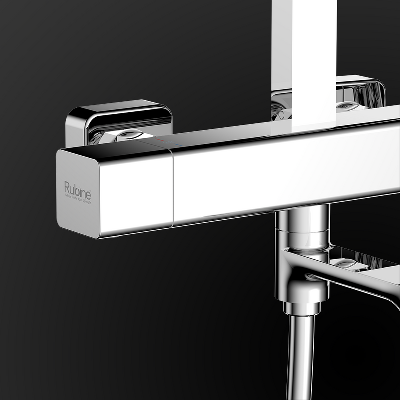 Rubine RSC-THERMO-S41-CH Rainshower Column Mixer Chrome