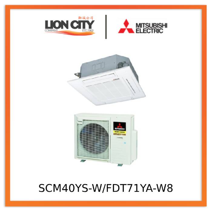 Mitsubishi SCM40YS-W/FDT71YA-W8 Hv Cassette Aircon