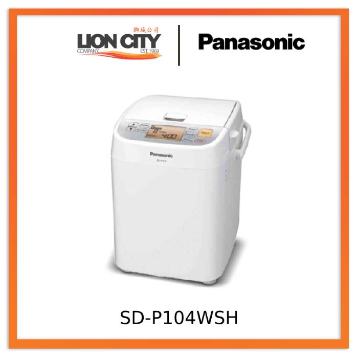 Panasonic SD-P104WSH Breadmaker with 13 menu functions