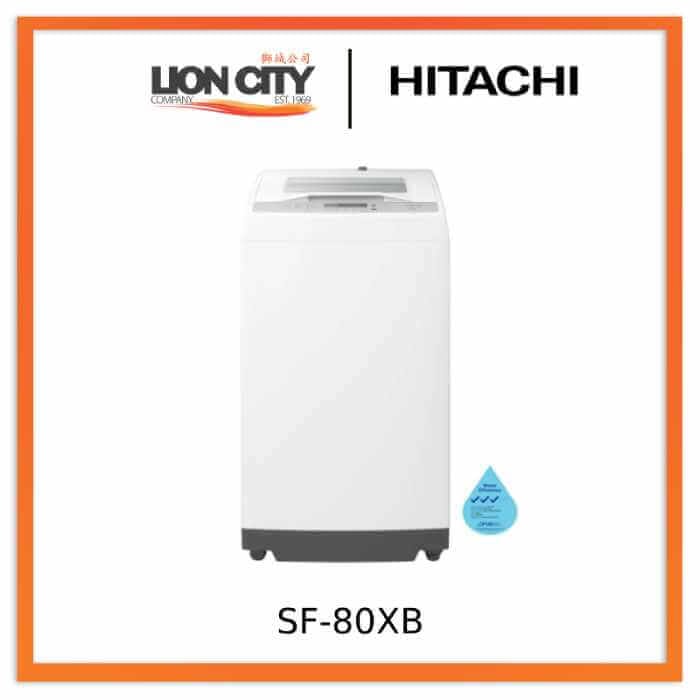 Hitachi SF-80XB 8kg Top Loading Compact Washing Machine - Lion 