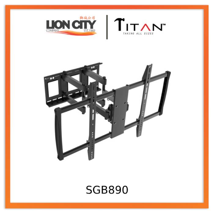Titan SGB890S wivel Double Arm Bracket for Below 75", 76"-100"
