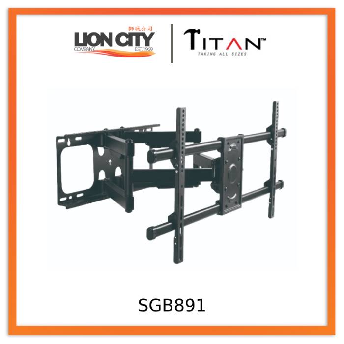Titan SGB891 Swivel Double Arm Bracket for 70"-82"