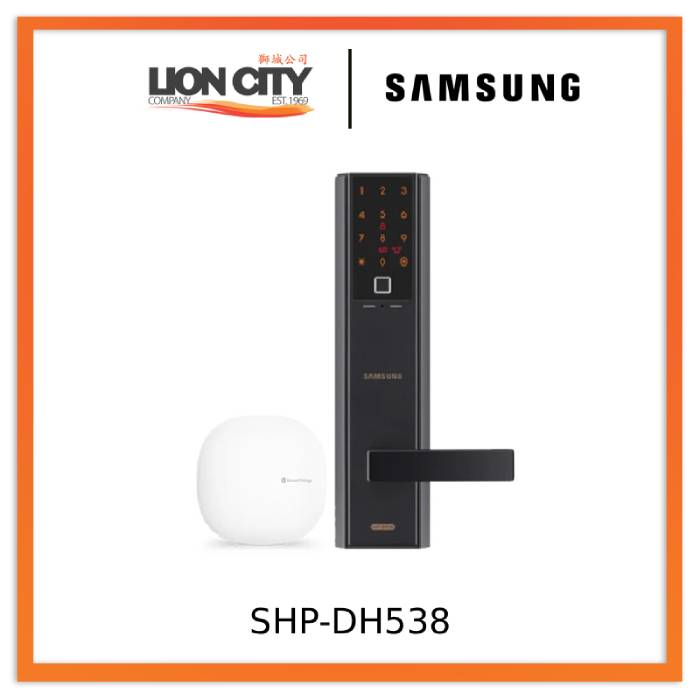 Samsung SHP-DH538 Fingerprint Doorlock + Smartthings Hub & Free IP Camera