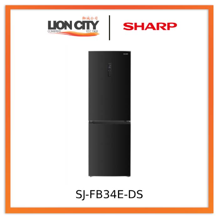 Sharp SJ-FB34E-DS 342L 2-Door Refrigerator