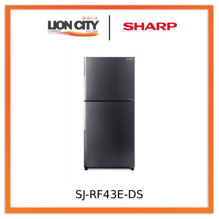 Sharp SJ-RF43E-DS/SL/PK/BL/WH 427L 2 Door Refrigerator