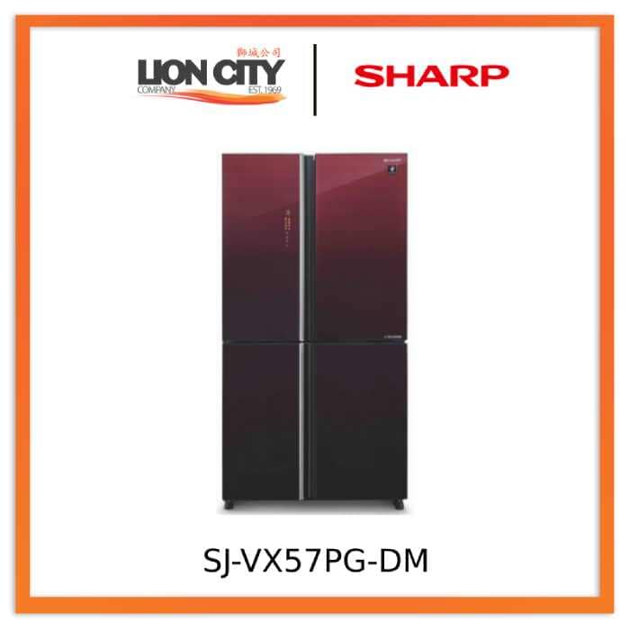 Sharp SJ-VX57PG-BK/DM J-Tech Inverter Net 567L Multi-Door Refrigerator