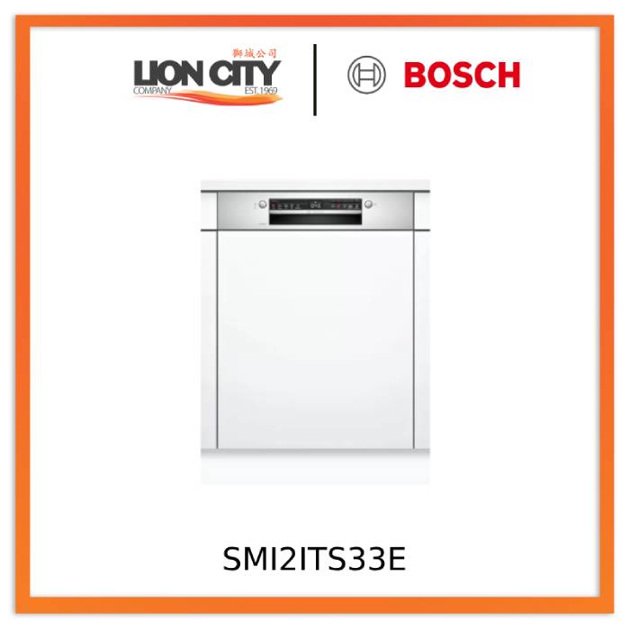 Bosch SMI2ITS33E Series 2 Semi-integrated dishwasher Stainless steel