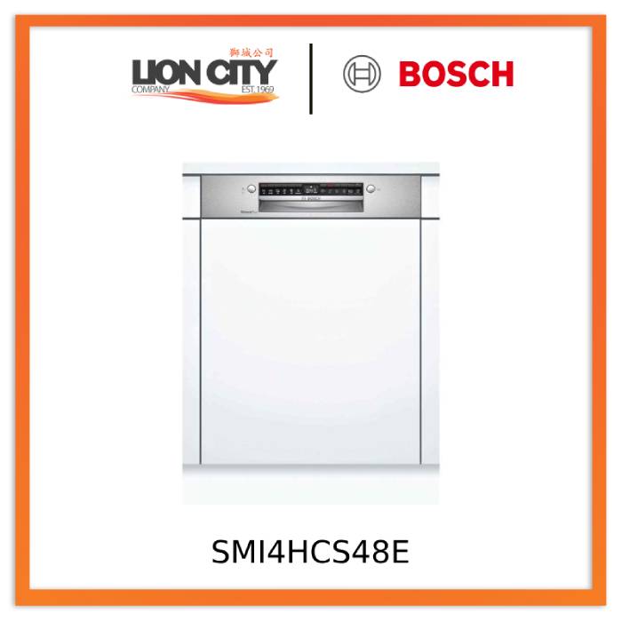 Bosch SMI4HCS48E Series 2 Semi-integrated dishwasher 60 cm Stainless steel