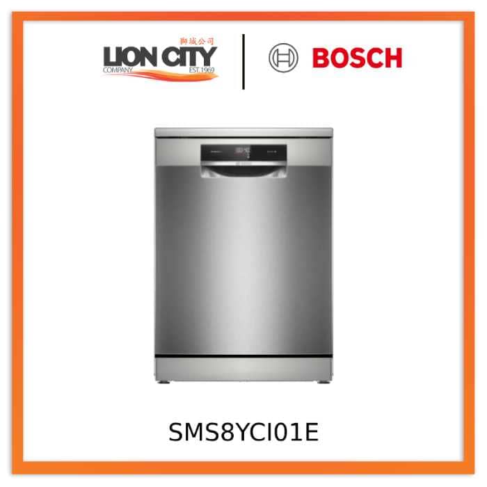 Bosch SMS8YCI01E 8 Free-standing dishwasher 60 cm Silver Inox