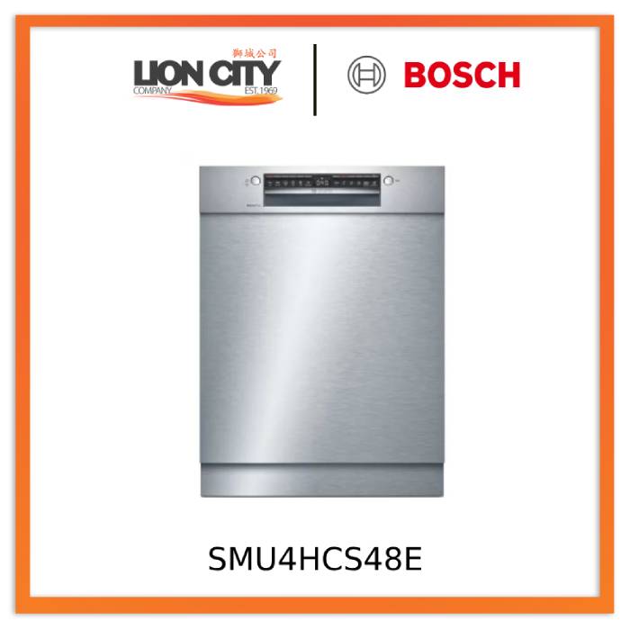 Bosch SMU4HCS48E 4 Built-under dishwasher 60 cm Stainless steel