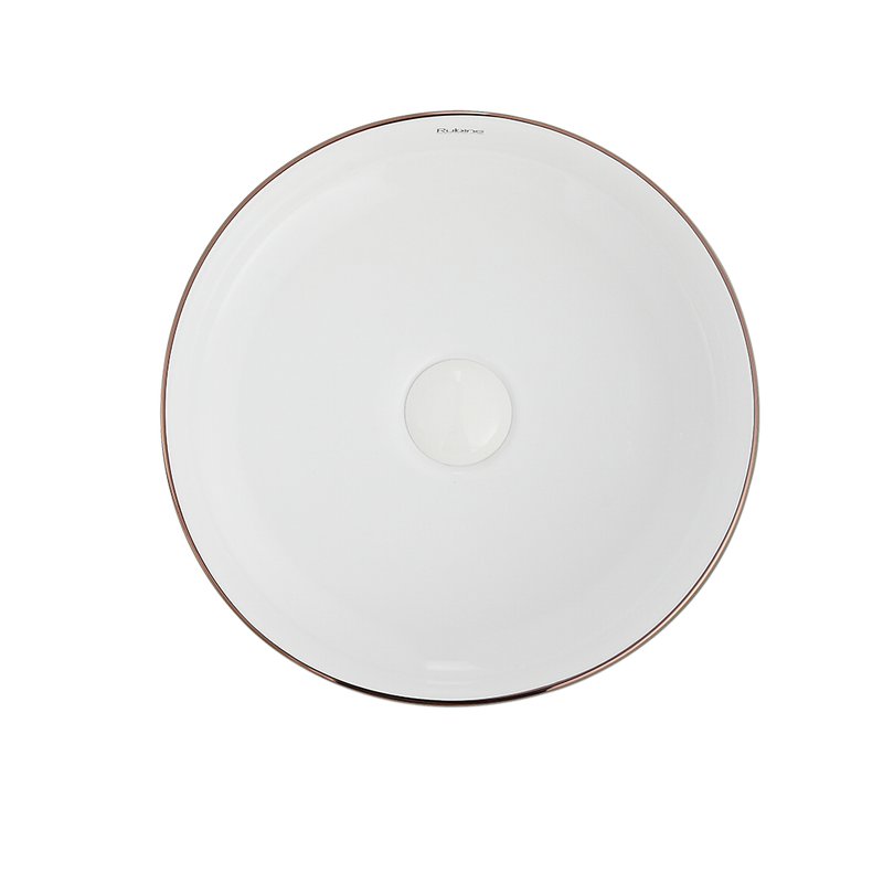 Rubine SPIN 36-BW Ceramic Basin Matte Black/White