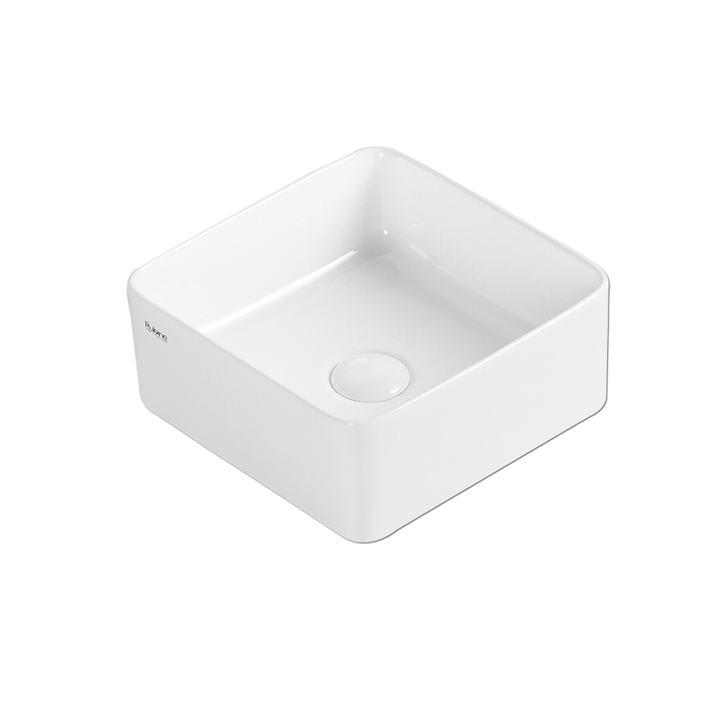 Rubine SQ 30 Ceramic Basin Gloss White