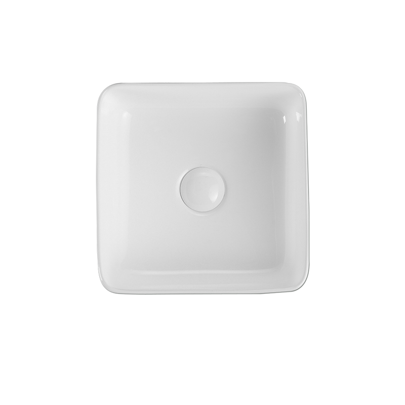 Rubine SQ 30 Ceramic Basin Gloss White